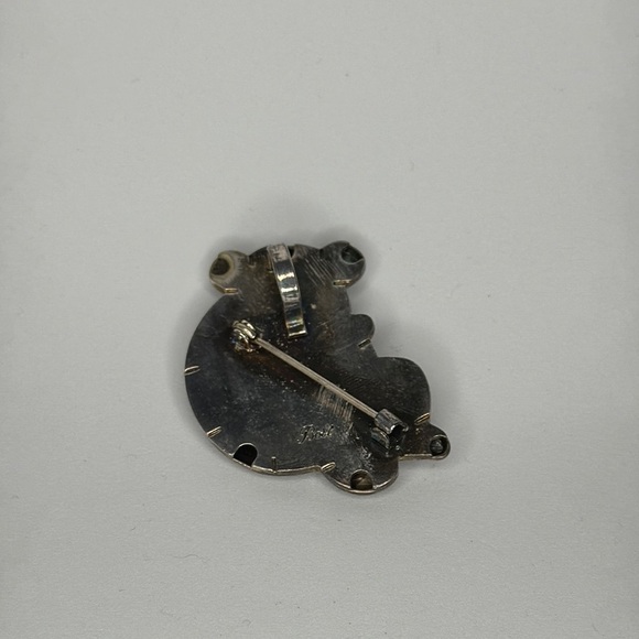 Elegant Silver Panda Pin - Picture 2 of 4